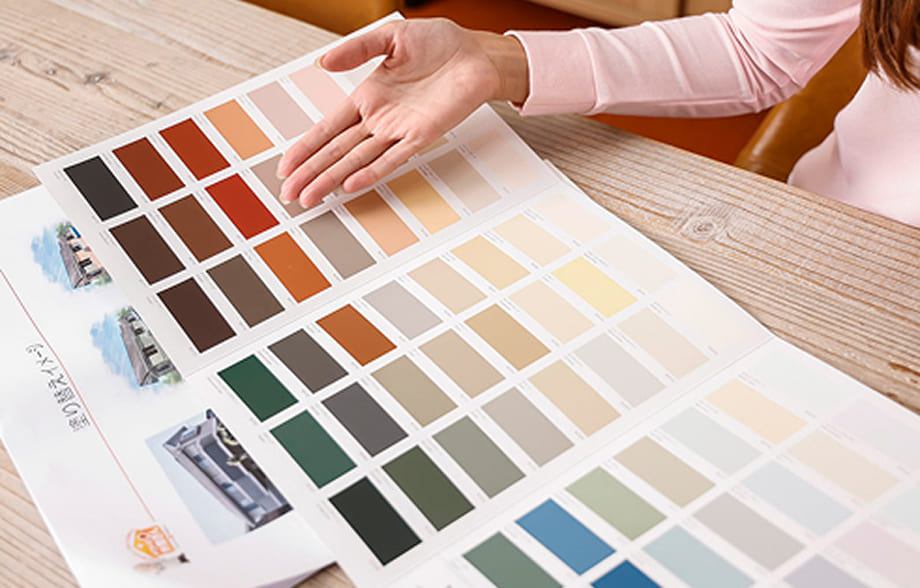 色見本やサンプルの写真